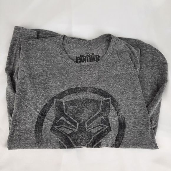 Marvel Black Panther gray t-shirt tee graphic T size large short sleeve - Picture 2 of 7
